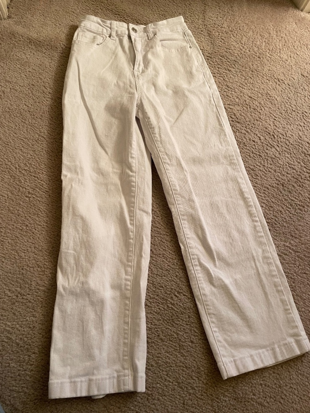 Straight leg casual denim jeans